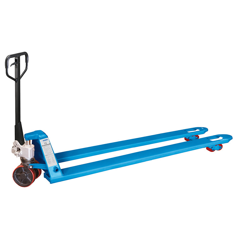 Transpallet manuale a forche lunghe FERVI 0028/1500