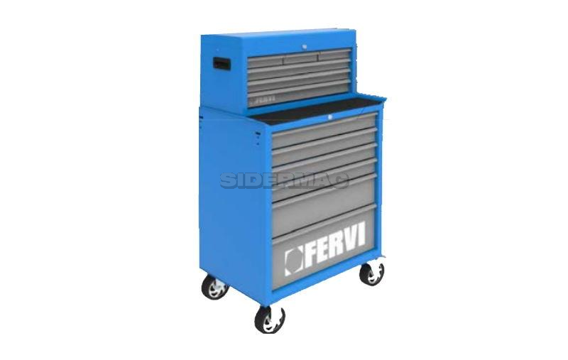 Carrello porta utensili FERVI C900/B completo di accessori
