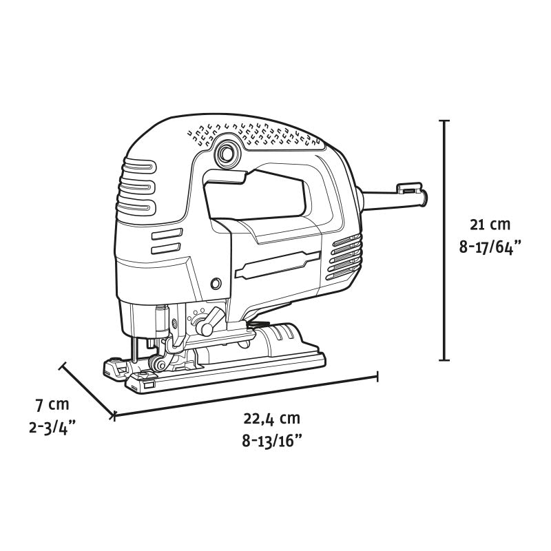 Seghetto alternativo 0,71 kW Fervi modello FFJS07103A-K