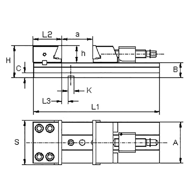 Morsa di precisione FERVI M011/150/300