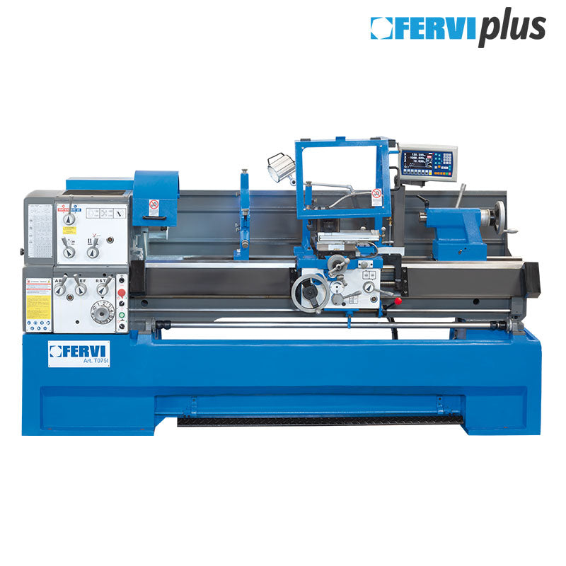 Tornio parallelo con visualizzatore ed inverter Fervi T075I
