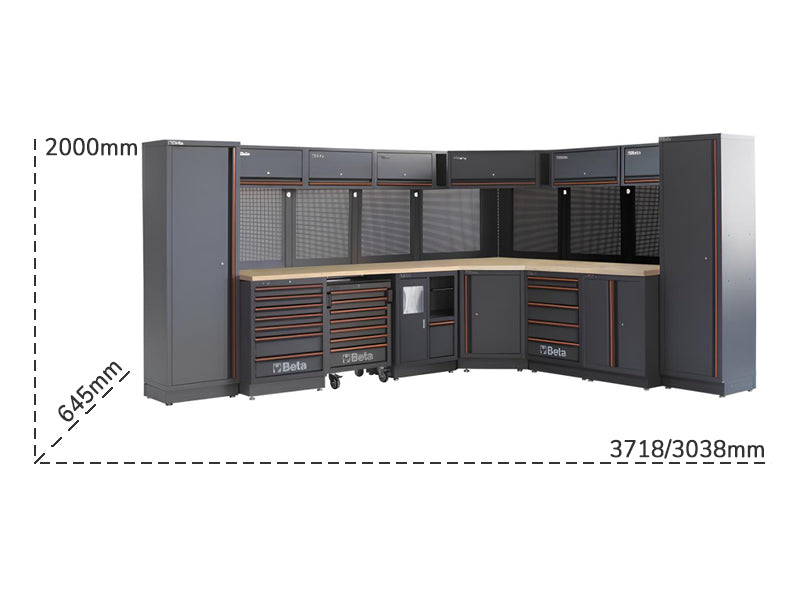 Combinazione arredo officina BETA C45PRO 2.0 DW