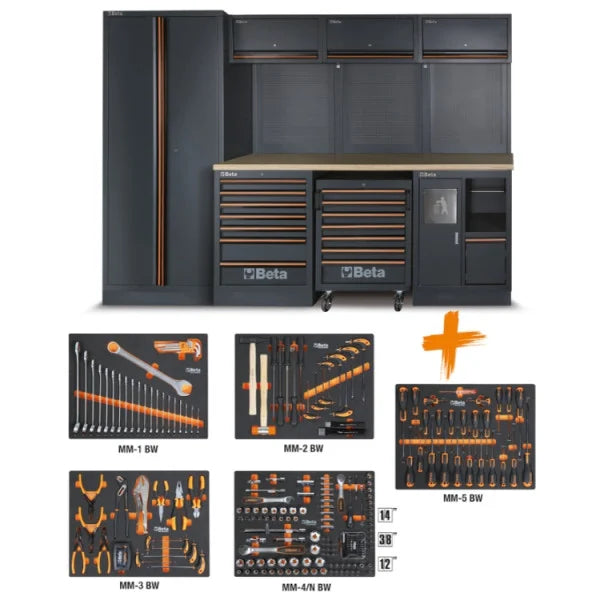 Arredo officina Beta C45PRO 2.0 X/268UT con 268 utensili