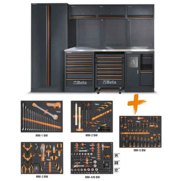 Arredo officina Beta C45PRO 2.0 X/268UT con 268 utensili